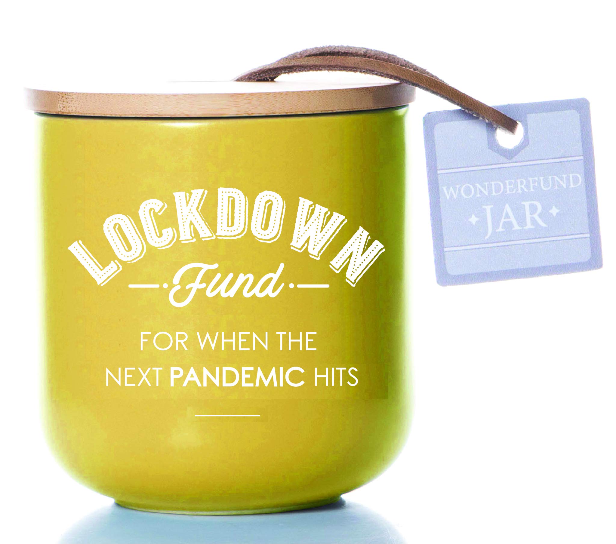Boxer Gifts Lockdown Fund Money Saver Tin | Funny Secret Santa Gift, Yellow,
