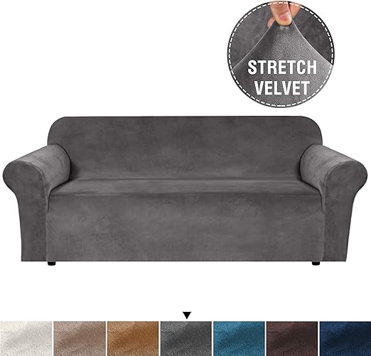 Amazon Com Luxurious Real Velvet High Stretch Sofa Cover