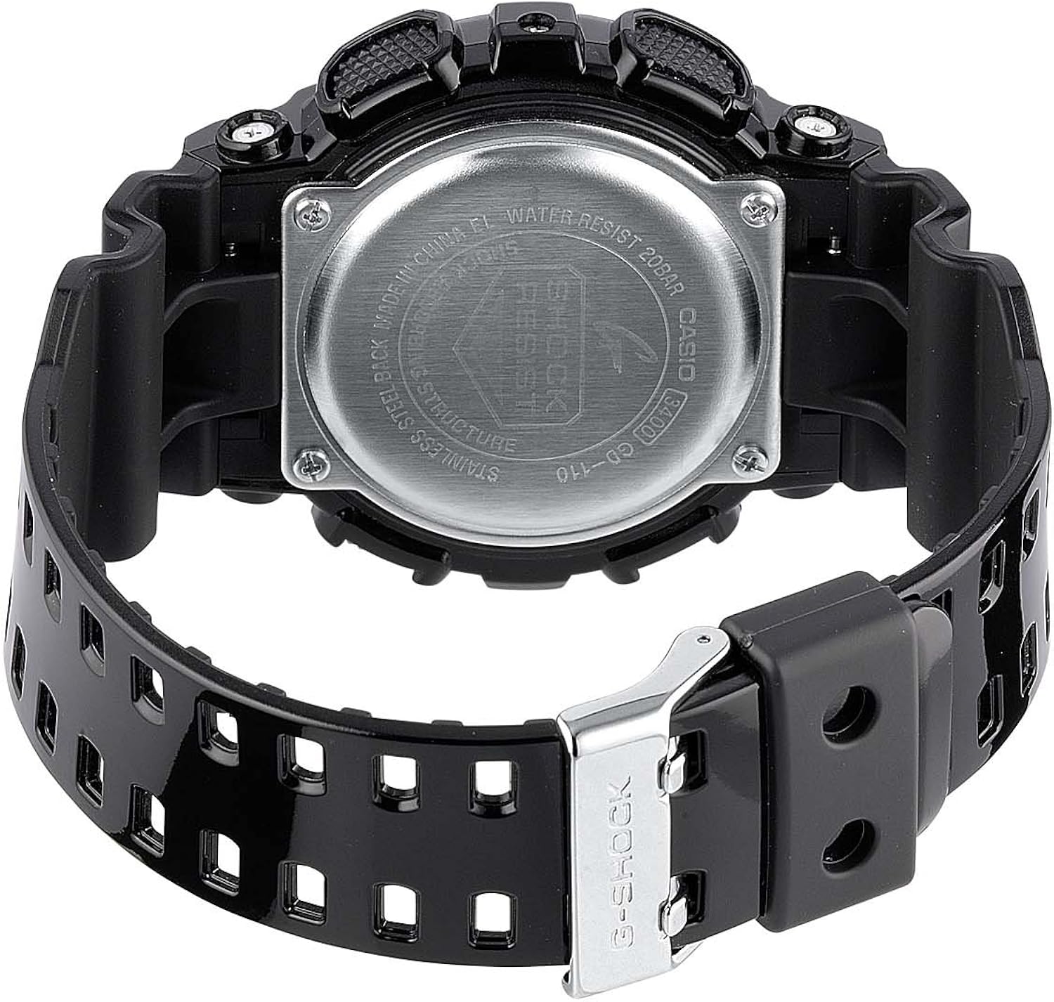 Casio GD-110-1ER - Reloj Digital de Cuarzo para Hombre con Correa de Resina, Color Negro