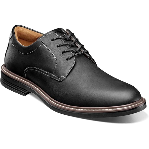 Men\'s ECCO \'Cairo\' Black Leather Apron Toe Oxfords Size US 13.5 EUR 47 Men main image 4