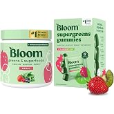 Bloom Super Greens Gummies and Greens Powder Berry Bundle