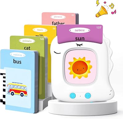 VISATOR Talking Flash Cards Toy 112 Cards 224 Words 2-6 Years