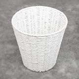 woodluv Round Waste Paper Basket Bin 25 cm Diameter 25 cm Height Eco Paper Rope view 4