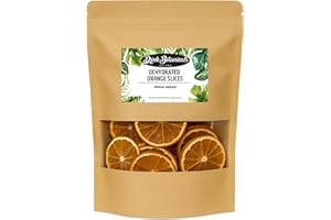 DRINK BOTANICALS IRELAND Dehydrated Dried Orange Slices | Orange Wheels | 45 + Servings Approx | 100% Natural No Added Sugars | For Cocktails, Wreath Making, Tea, Cakes, Decoration | Oranges For Cocktails | 3.5 OZ | 100 Grams