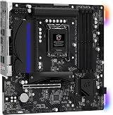 ASRock B760M PG RIPTIDE Motherboard Intel B760 DDR5 4 DIMM Micro ATX 2x M.2 view 5