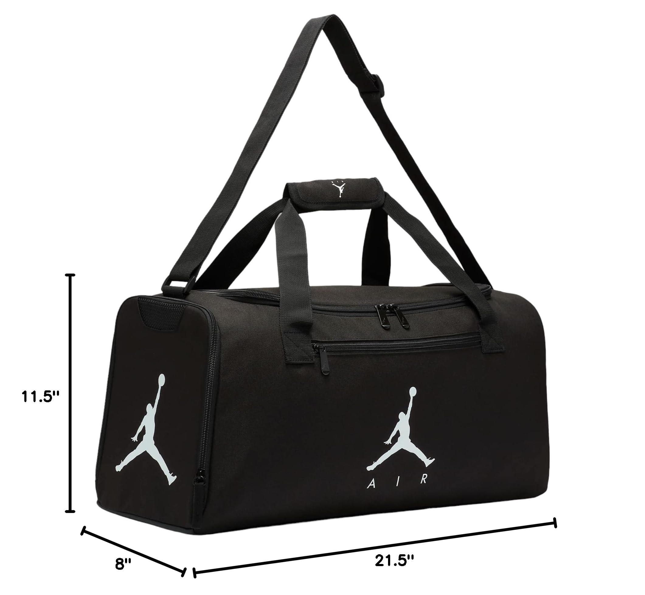 Nike Air Jordan Sport Small Duffel Bag (55L) (Black)