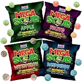Barnetts Mega Sour Candy 4 Pack &ndash; Handmade British Sweets &ndash; Raspberry, Apple, Watermelon &amp; Fruits &ndash; Party or Gift Treat (454g x 4)