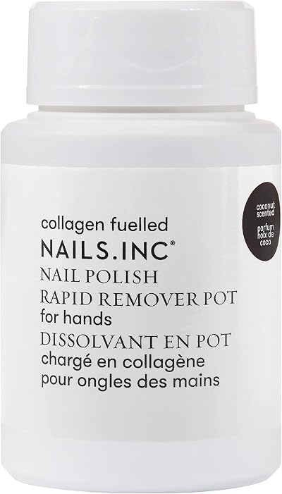 Nails.INC Rapid Nail Polish Remover Pot 50ml Collagen Coconut Scented