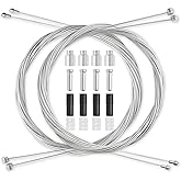 4Pcs Universal Bike Brake Cable Set, Standard Bicycle Brake Cable, Replaceable Brake Inner Wire Cable,Professional Bicycle Br