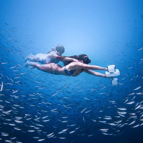 Tauchscooter mit GoPro Mount Aufnahme