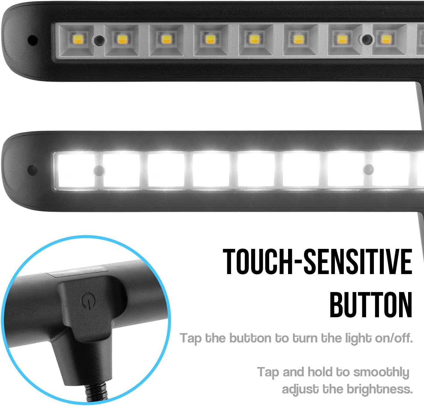TIGER MSL56-18BT Clip-on Music Stand Light with 18 LEDs with Warm/White Colour Modes and Variable Brightness - Image 4