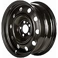 Multiple Manufactures STL02240U45 Black Wheel with Painted and Meets All Federal Motor Safety Standards (17 x 7. inches /5 x 115 mm, 0 mm Offset)