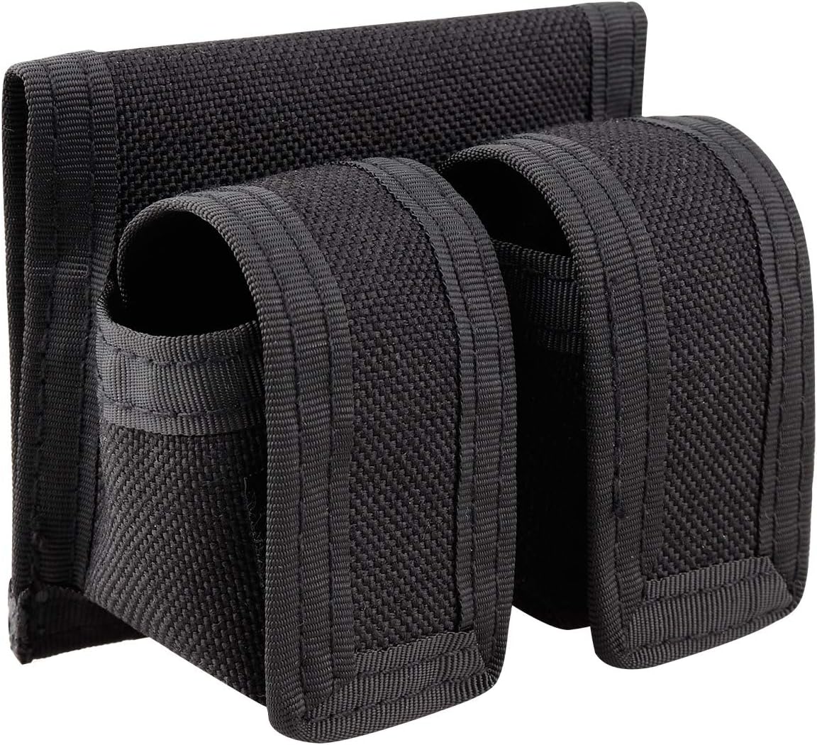 Kosibate Speedloader Pouch Case Holder Nylon Tactical Double Speedloader Belt Universal Fit .357 .44 Most from .38 to .45 Colt