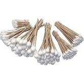 Grip 325 pc Cotton Swab Assortment - Auto Detailing, Electronics, Lubricant Application, Cleaning Firearms, Pets - Super Absorbent - Low Lint - Wood Handles - Home, Garage, Workshop, Office