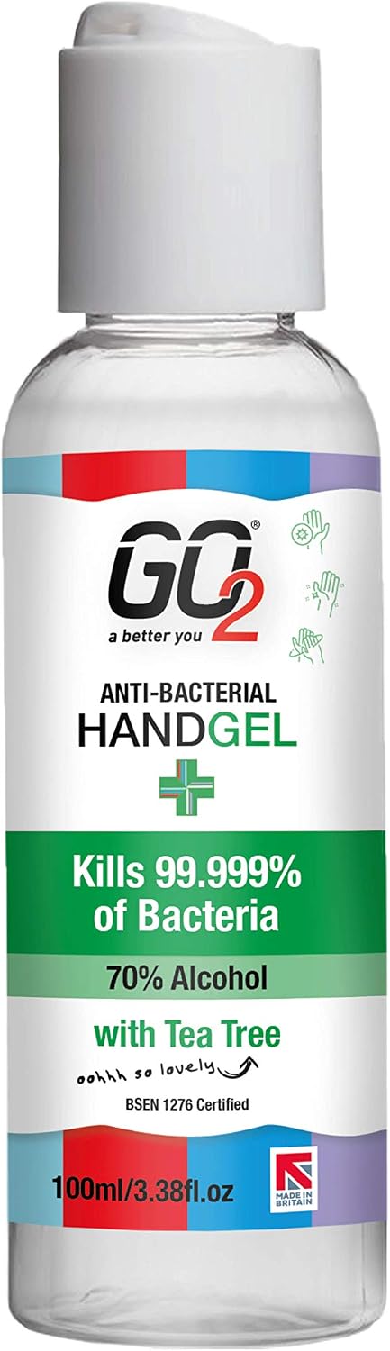 GO2 Antibacterial Hand Sanitizer Gel, 100 ml (Pack of 1)