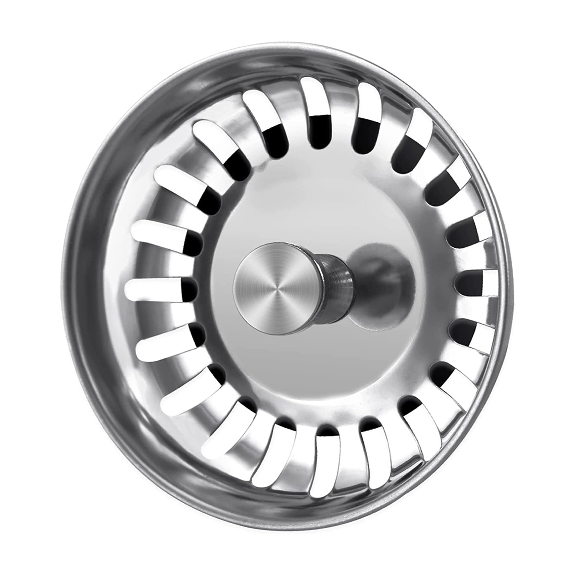 YOXITIXOT Kitchen Sink Plug Strainer, Stainless Steel Sink Plug Replacement,Universal Sink Drainer Plug, Hole Diameter 78mm