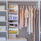 ManGotree Over Door Storage Organizer 4 Pockets Grey PVC Windows view 4