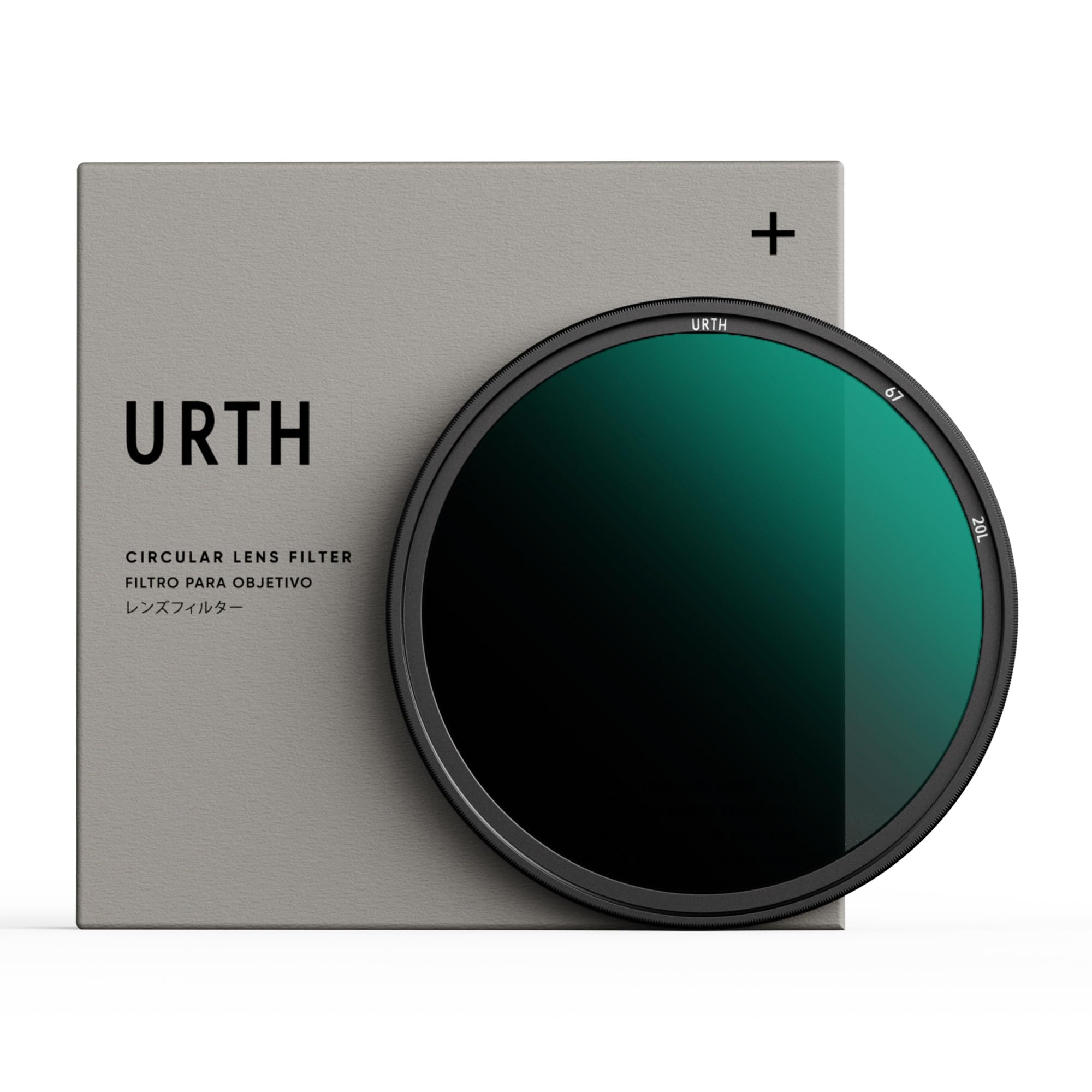 Urth 67mm ND16 (4 Stop) Lens Filter (Plus+) — 20-Layer Nano-Coated, Ultra-Slim Neutral Density Camera Lens Exposure Filter
