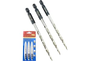 FTG USA Tapered Countersink Drill Bit Set 3 Pc #10 (3/16") Tapered Drill Bit Replacement, Countersink Bit Same Size for Wood Countersink Drill Bits