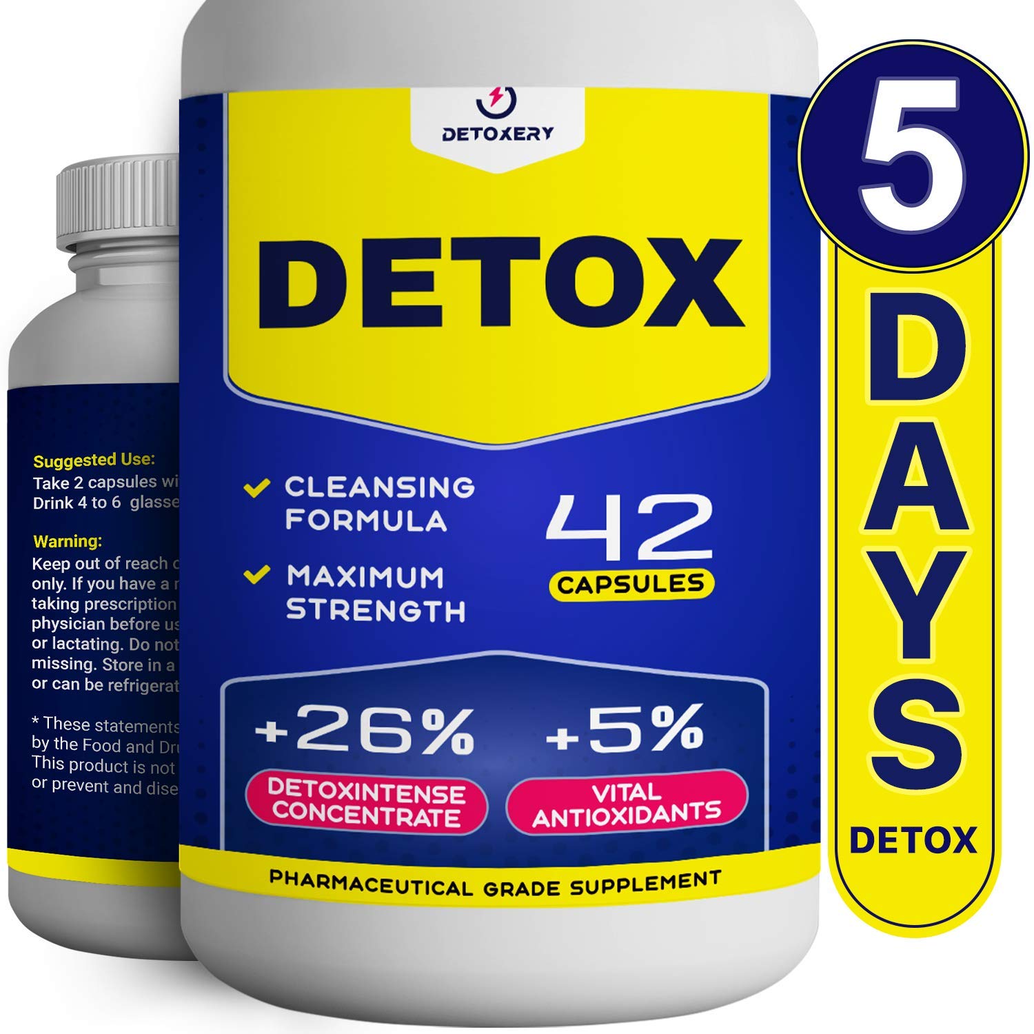 Total Herbal Cleanse Natural Detox In 5 Days Vegetarian Capsules