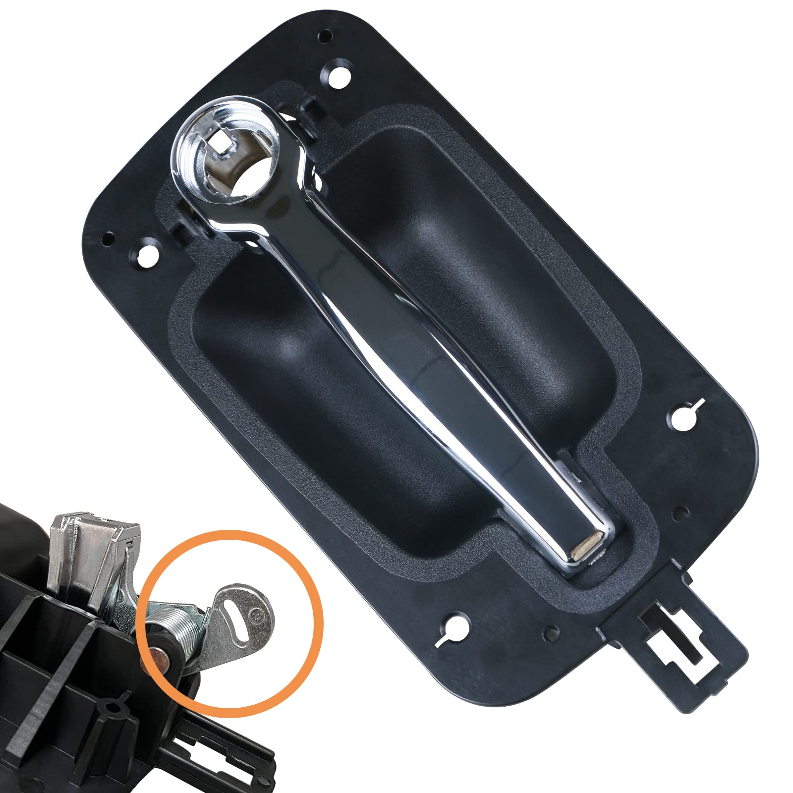 Photo 1 of APPERFiT Upgraded Exterior Door Handle for Cab Door Driver or Passenger Side Compatible with International ProStar 4100 4200 4300 4400 7300 7400 7500 7600 7700 8500 8600 CXT MXT RXT