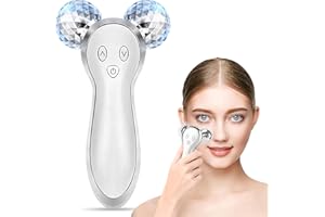 Ynipanda 3D Face Massager, Microcurrent Facial Massager Roller, Face Tool for Beauty Sculpt Skincare, Microcurrent Device for Face Eye Neck Arm Leg, Gift for Women