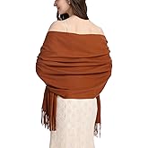 RHQKK Pashmina Shawl and Wraps for Evening Dresses Resemble Cashmere Scarf for Women Wedding Winter Warm Shawls