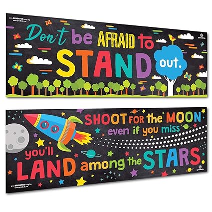 Sproutbrite Classroom Banner Posters For Decorations