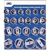 OTC 9850 21 pc. 6-Point Truck Wheel Bearing Locknut Socket Set w/Tool Board