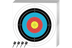 SenseYo 30 Pcs Standard Archery Targets Paper, 16 Inch 10 Rings Bow Arrow Targets for Hunting & Archery, Target Practice Accessories