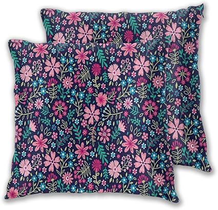 LISNIANY Funda Cojin 2 Fundas,Ramo de Lirios Vibrantes Florecer de