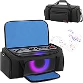 Carrying Case Compatible with JBL PartyBox On The Go Speaker, Travel Storage Shoulder Bag Portable Party Speaker Carry Tote Bag Fits for JBL PartyBox On-The-Go Essential and Accessories (Only Bag)