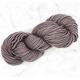 Revolution Fibers | Premium Super Bulky Merino Wool | 100-Grams Chunky Weight, Thick Wool for Knitting, Crochet, Baby Blanket, Dyed, Felting, Weaving (Pewter Gray)