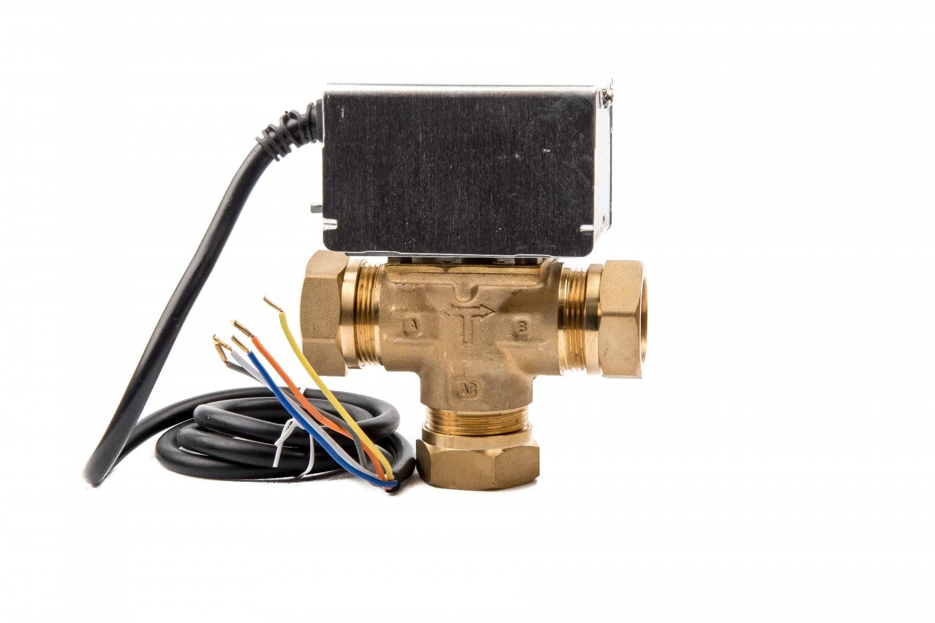 Team Controls 3 Port Mid Position Motorised Zone Valve 28mm 5 Wire, Direct Replacement for Honeywell V4073A, Tower, Banico, Horstmann…