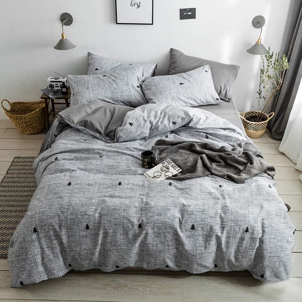 QWEASDZX Four Piece Set Padded In Warm And Autumn Cotton Double Bed Duvet Cover Moisture Absorption Breathable Decorative Items 1.8m