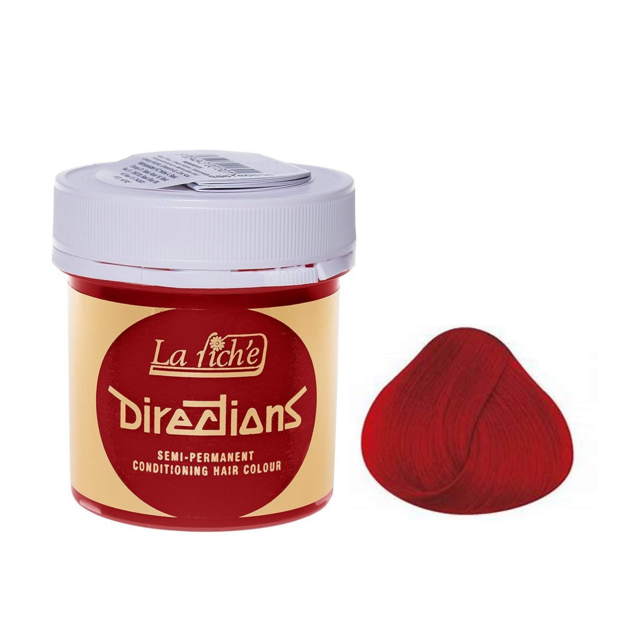 DIRECTIONS Pillarbox Red Semi-Permanent Hair Colour - 88ml Tub