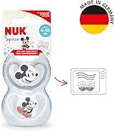 NUK Space Baby Dummy 6-18 Months Mickey Mouse 2 Count BPA-Free Silicone view 7