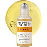 Made in EU - Medulla Clinic Hair Growth Serum Roll On for Scalp Use & Derma Roller Routine with Batana, Rosemary & Biotin - Non-Greasy Easy Application - 1 fl oz | 30 ml
