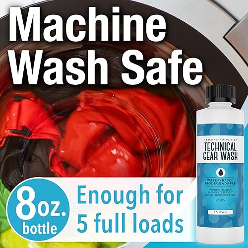[5 Loads] Technical Gear Wash Performance Detergent for Renewed Clothing  Appearance Concentrated Safe