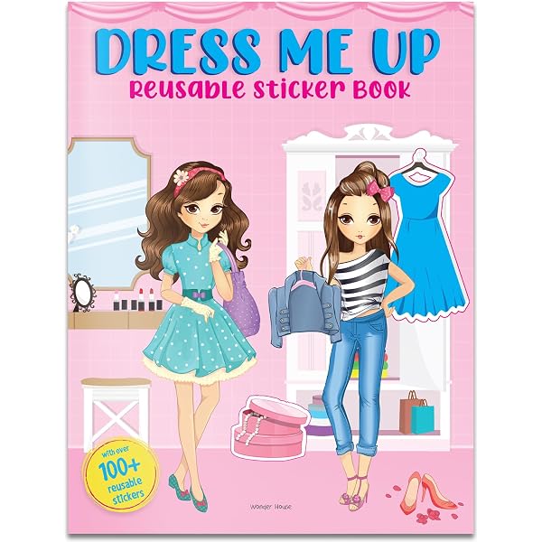 green emerald velvet dress Usborne's Dolly Dressing Fashion Designer London Sticker Book main image 0
