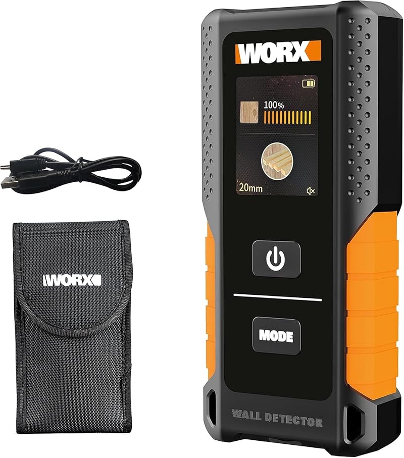 WORX WX086 3.7V Stud Finder Wall Scanner Metal Wood AC Wire Detector LCD