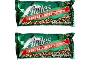 Andes' Creme De Menthe Baking Chips 10 Ounce Pack of 2 w/Exit 28 Bargains Sticker