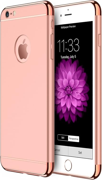 Amazon Iphone 6s Iphone 6 ケース 頑丈 耐衝撃 カバー スマホケース 電波妨害防止 簡単装着 三層構造 360 保護 メタリック シンプル おしゃれ アイフォン 6 ブランド Iphone耐衝撃 ハードケース ローズ ゴールド ケース カバー 通販