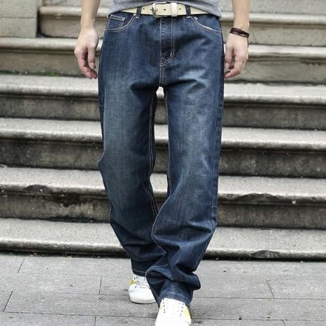 Amazon Co Jp 脂肪ルーズジーンズ シンプル 洗える ブルーブラックストレッチジーンズ メンズカジュアル 男性のためのジーンズ Size 32 ホーム キッチン Amazon Co Jp 脂肪ルーズジーンズ シンプル 洗える ブルーブラックストレッチジーンズ メンズカジュアル 男性のためのジーンズ Size 32 ホーム キッチン
