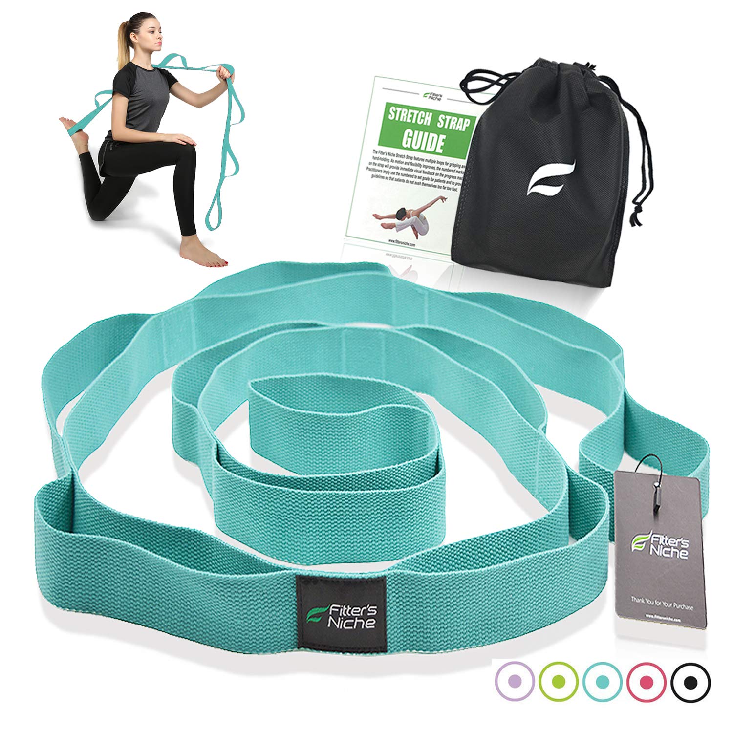 Straps Sports & Outdoors fitters niche Yoga Stretch Strap Non Elastic