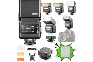 Godox iT32 TTL Camera Flash for Fuji with X5F Wireless Flash Trigger, Compatible with X3/X3Pro/XPro/X2T, Built-in 2.4G Receiv