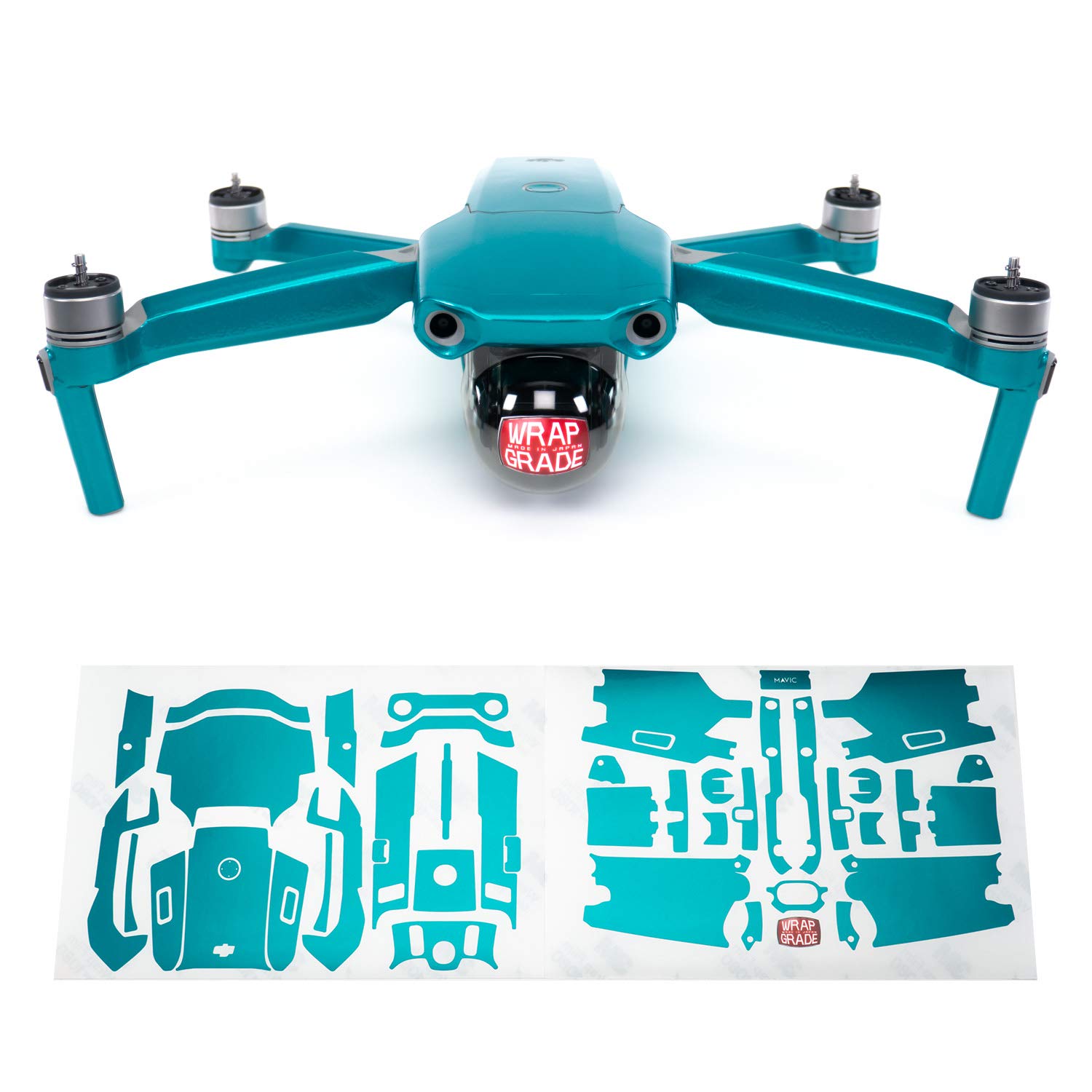 Wrapgrade Main Unit Skin Compatible with DJI Mavic Air 2 (CARIBBEAN BLUE)