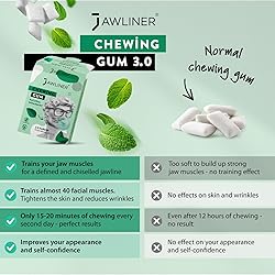 Jawliner® Hard Jwaline Chewing Gum - Sugar Free
