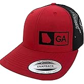 Trucker Hat-Georgia (Red/Black)