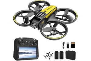 KAGEEN Drone for Kids with Camera and 4.5" Screen Remote – Beginner RC Drone with Brushless Motor, Optical Flow Hover, One-Key Takeoff, FPV Video, 2 Batteries
